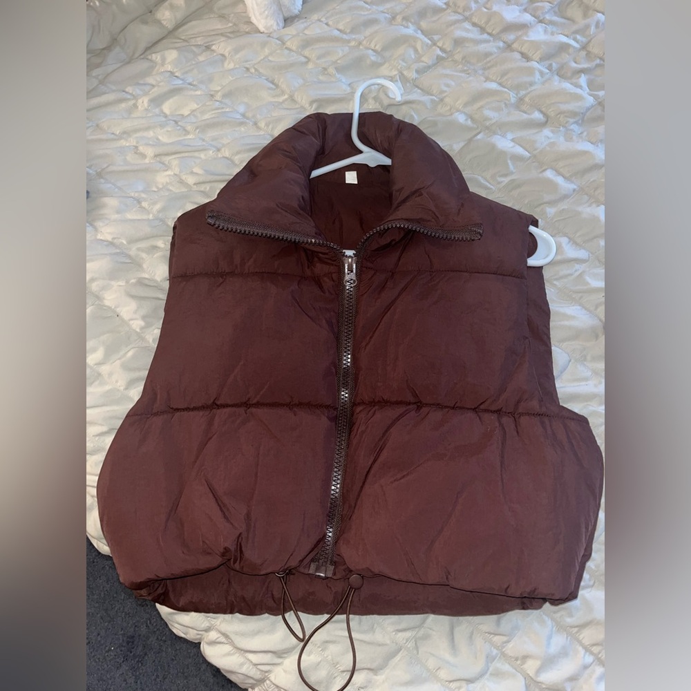Brown Puffer Vest